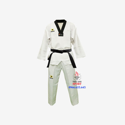 Ảnh của Võ Phục Taekwondo Hiệu Kwon Vải Kaki Kim Cương Vai Trơn